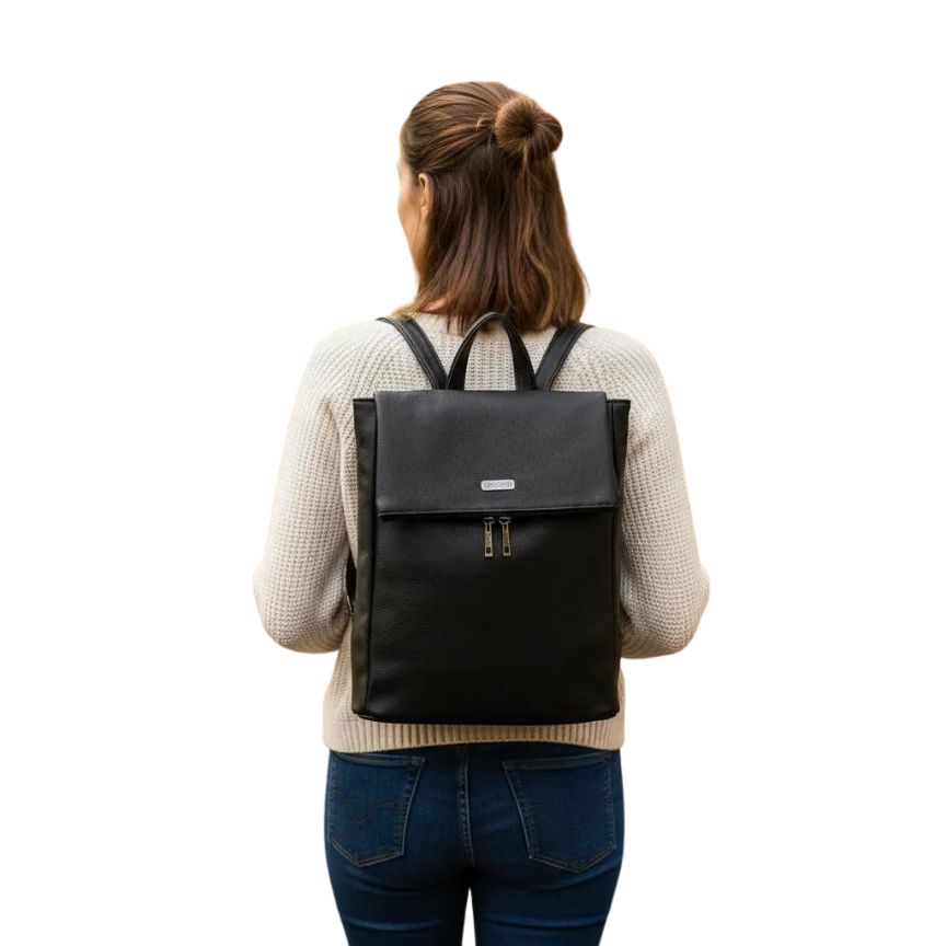 Schlichter Vegan-Leder Rucksack für Damen - Elegant. Modern. Alltagstauglich.