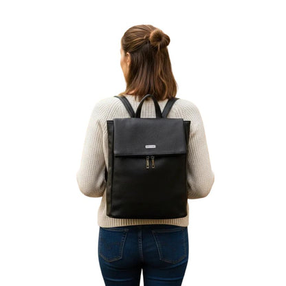 Schlichter Vegan-Leder Rucksack für Damen - Elegant. Modern. Alltagstauglich.