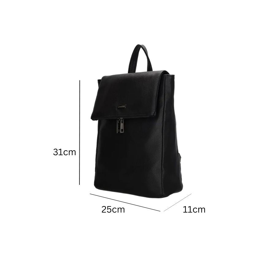 Schlichter Vegan-Leder Rucksack für Damen - Elegant. Modern. Alltagstauglich.