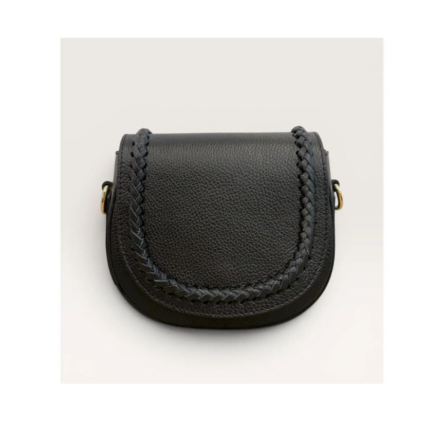 "Leni" - Elegante Lederhandtasche in Halbmondform - für Alltag und besondere Anlässe