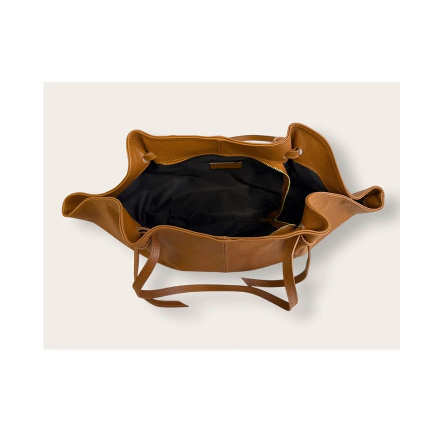 "Mathilda" - Stilvolle Damen-Leder-Tote Bag mit Oversize Silhouette