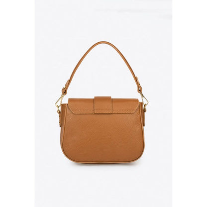 Stilvolle Damen Handtasche aus Echtleder mit langen und kurzen Gürteln