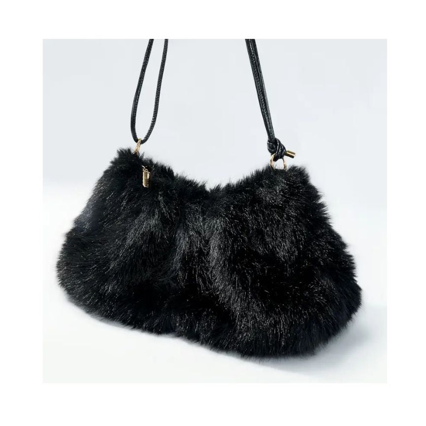 Stilvolle Damen Handtasche mit Faux-Fell - weich, elegant und absolut im Trend