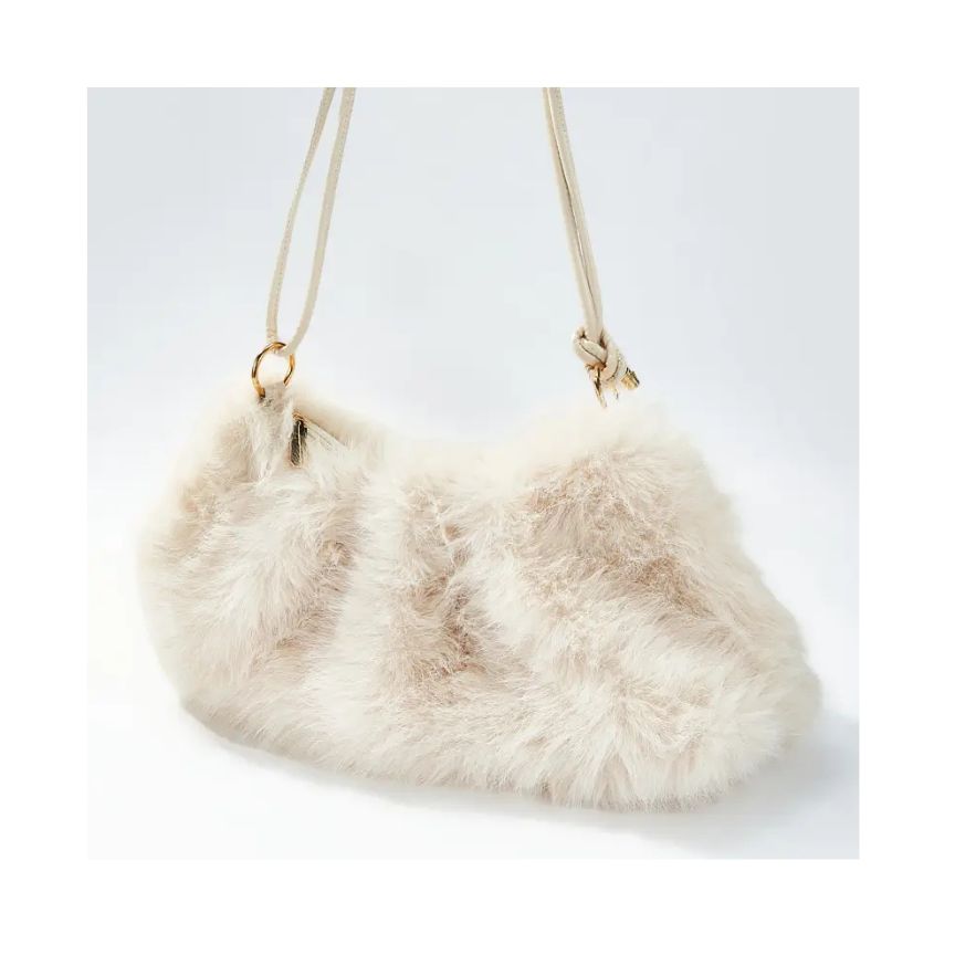 Stilvolle Damen Handtasche mit Faux-Fell - weich, elegant und absolut im Trend