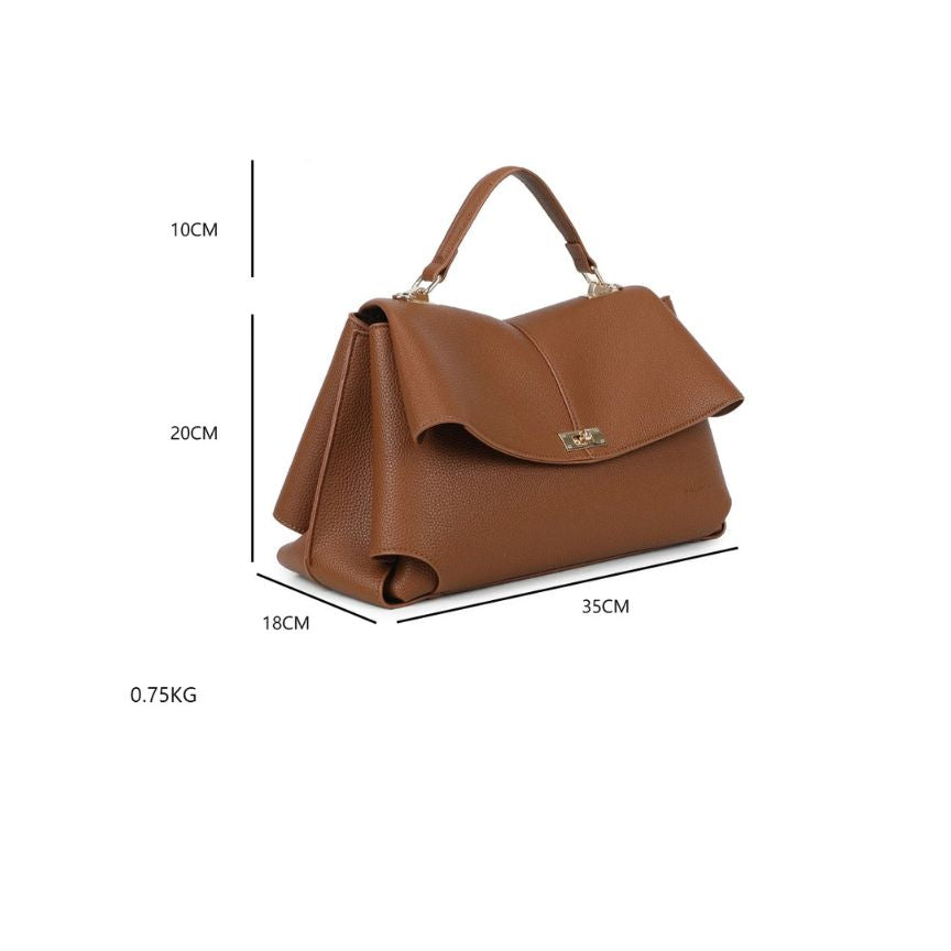 Stilvolle Damen Handtasche mit Henkel und Schulterriemen - modern und elegant
