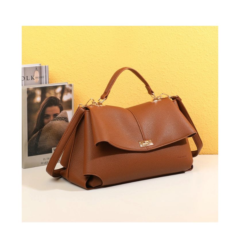 Stilvolle Damen Handtasche mit Henkel und Schulterriemen - modern und elegant