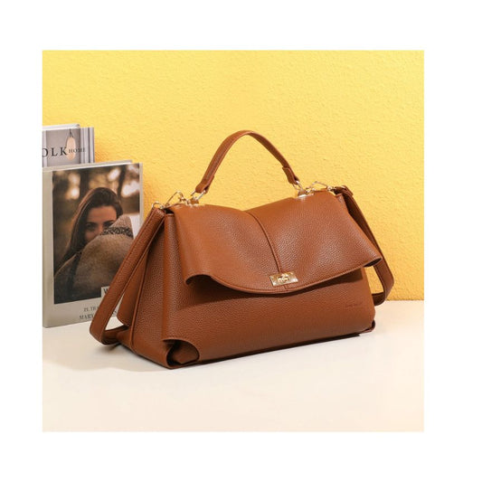 Stilvolle Damen Handtasche mit Henkel und Schulterriemen - modern und elegant