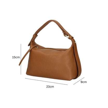 Stilvolle Echtleder Damenhandtasche mit verstellbarem Henkel - edel, modern & im Trend