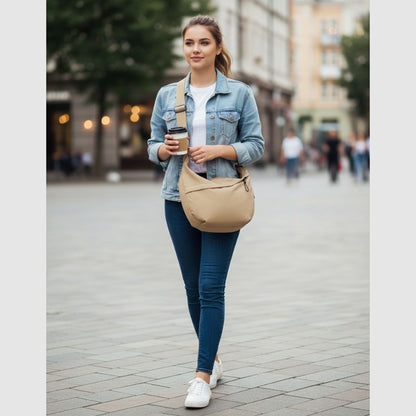 Stilvolle Gürteltasche für Damen, Crossbody-Bag - mittelgroß, leicht, robust