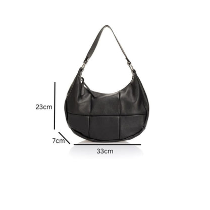 Stilvolle Damen Lederhandtasche mit Muster - Elegant & Minimalistisch