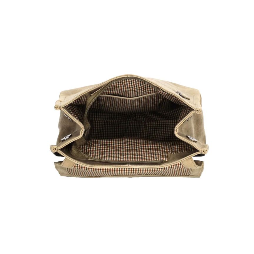 Stylischer mittelgroßer Damen Leder-Rucksack