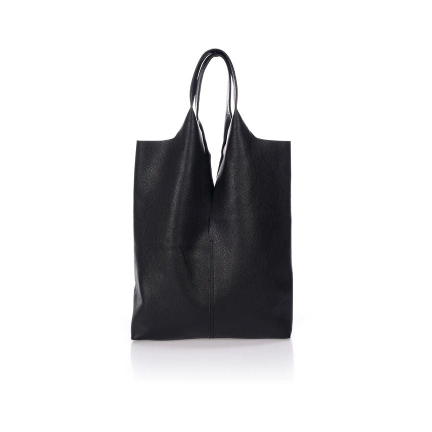 Trendy Damen Echtleder Shopper - weich, geräumig, schlicht & stilvoll