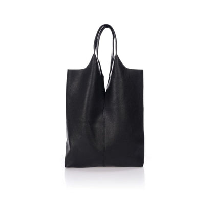 Trendy Damen Echtleder Shopper - weich, geräumig, schlicht & stilvoll
