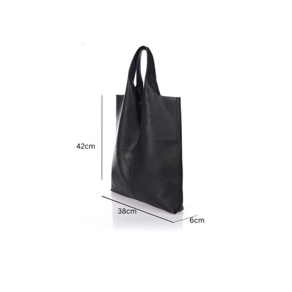 Trendy Damen Echtleder Shopper - weich, geräumig, schlicht & stilvoll