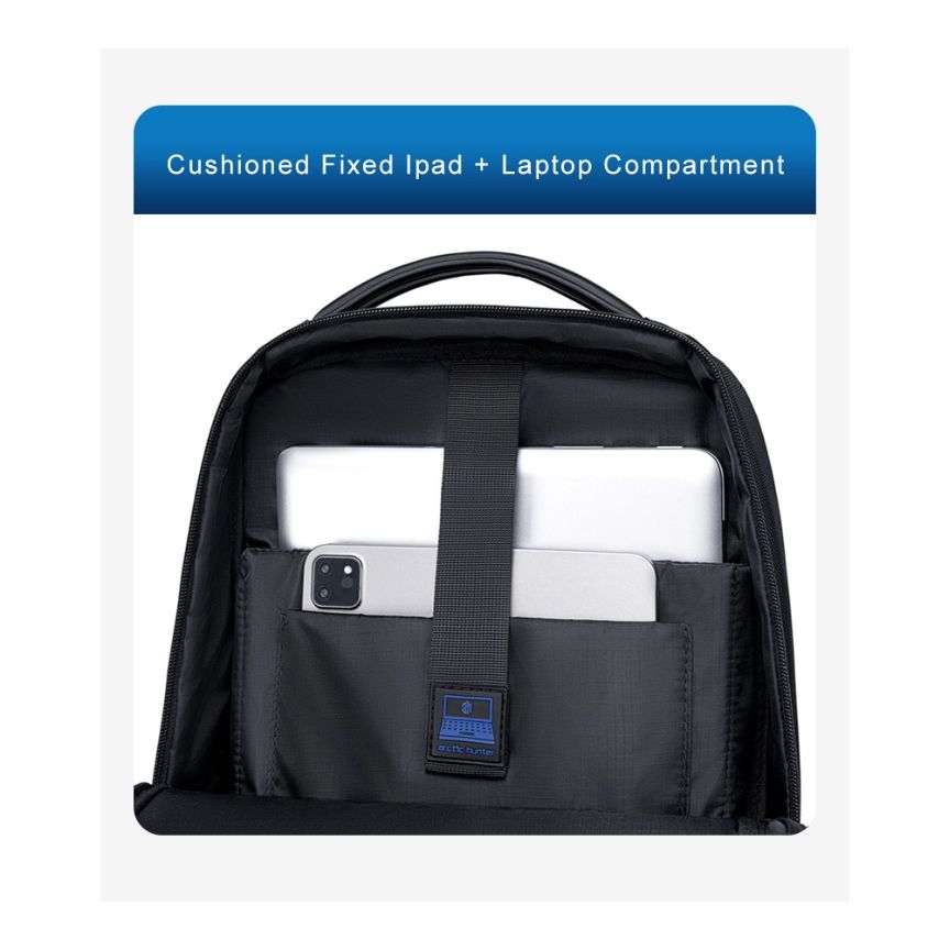 Unisex mittelgroßer, praktischer Multifunktions-Rucksack mit Laptopfach