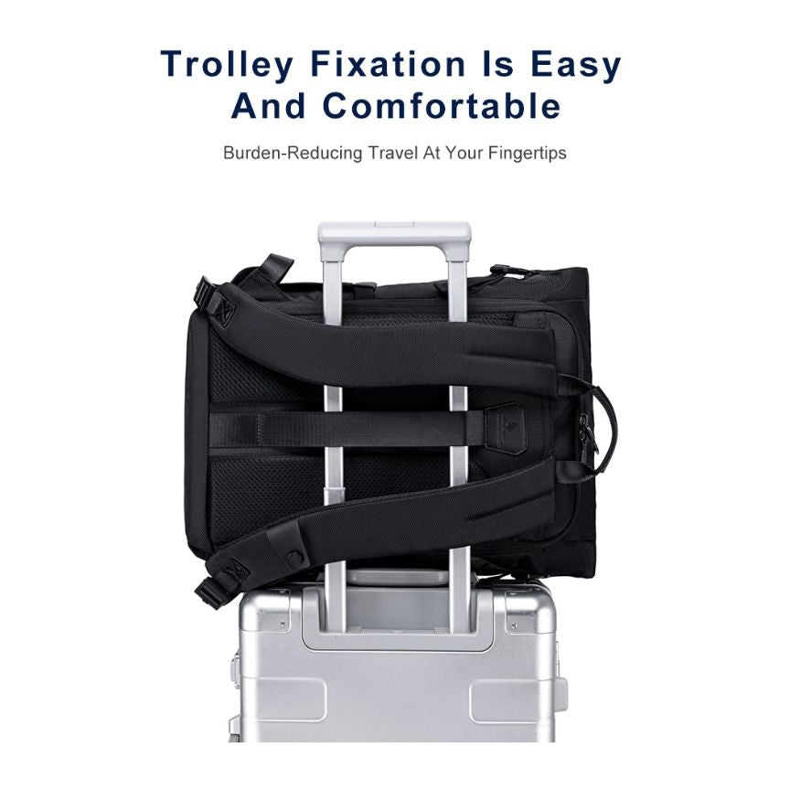 Unisex robuster, mittelgroßer Multifunktions-Rucksack mit Laptopfach