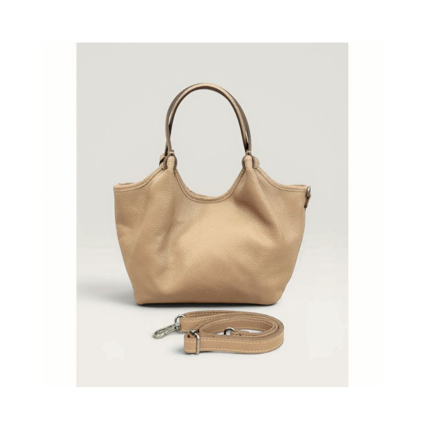 "Eva" - Stilvolle Damen Henkeltasche aus Leder für jeden Tag