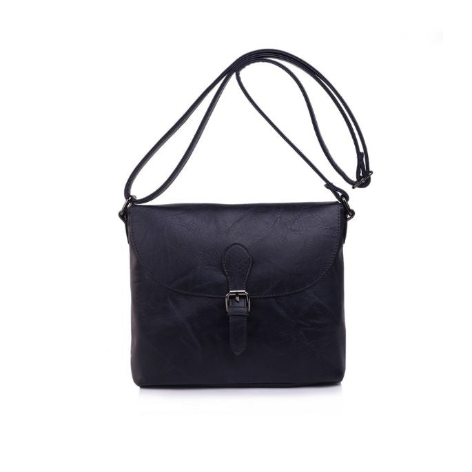 Postman Tasche Briefträgerlook praktisch geräumig schwarz