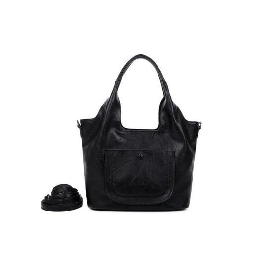 moderne geräumige Schultertasche mit Handyfach