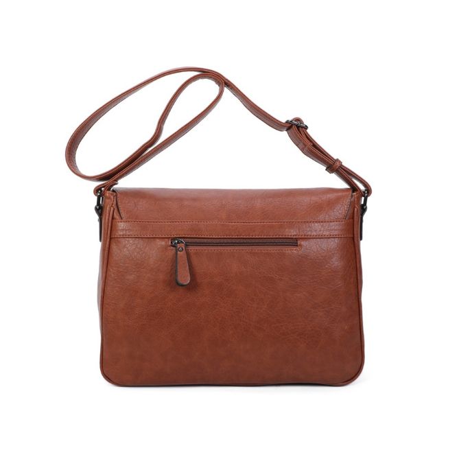 Rückseite Postmanntasche Magnetverschluß trendy geräumig