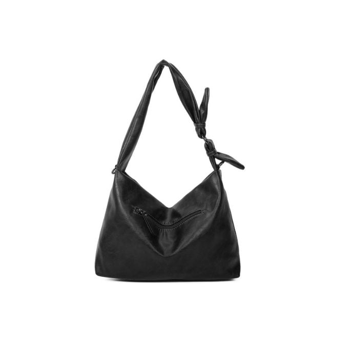 Rückseite coole Design Handtasche schwarz alltagstauglich