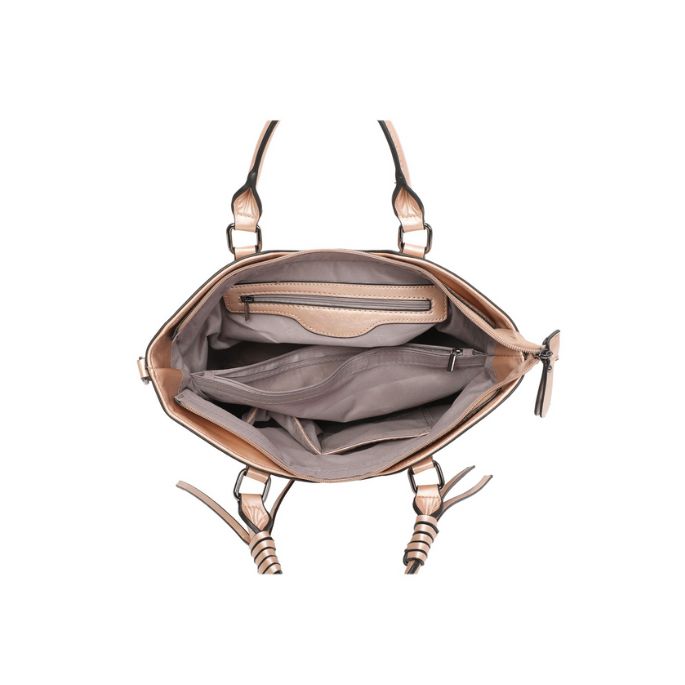 Draufsicht Innenansicht moderne coole Miley Handtasche stabil geräumig 