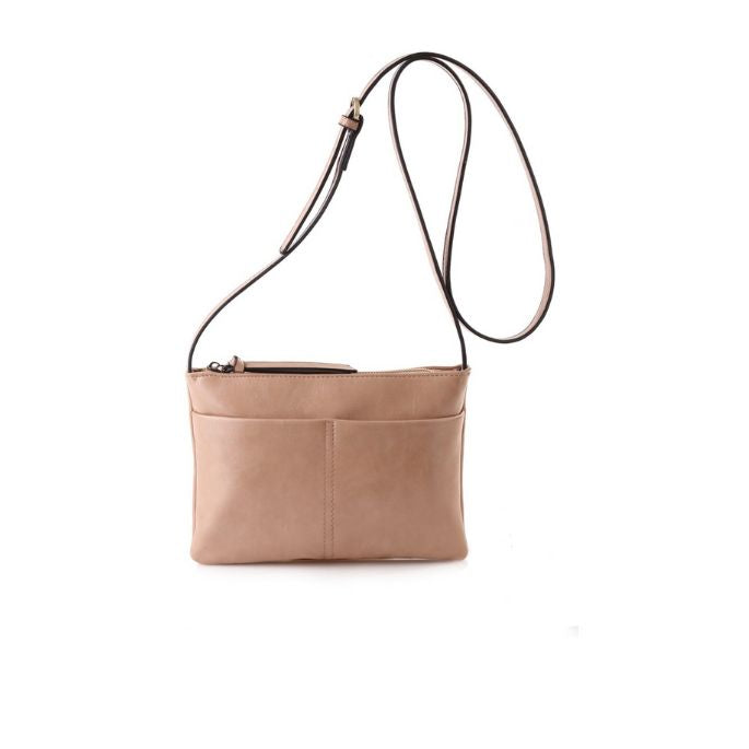 Moderne taupefarbene Abendtasche