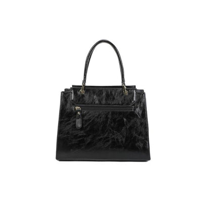 elegante Handtasche mit Gold Details in schwarz oder camelfarben 