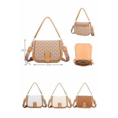 Elegante Damen Handtasche - Schultertasche mit Struktur