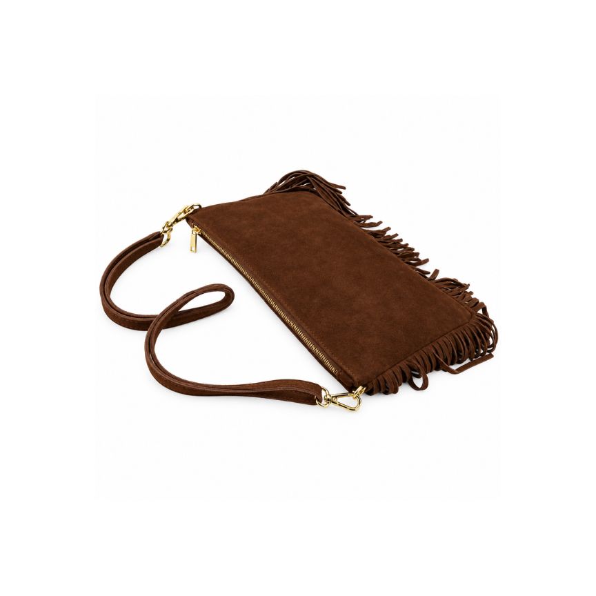 Elisabeth - Wildleder Crossbodybag mit Fransen - Boho-Style