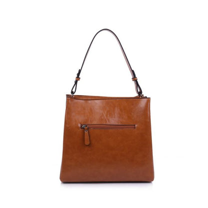 Rückseite Damen Tasche Vintage Charme Zwei Fächer