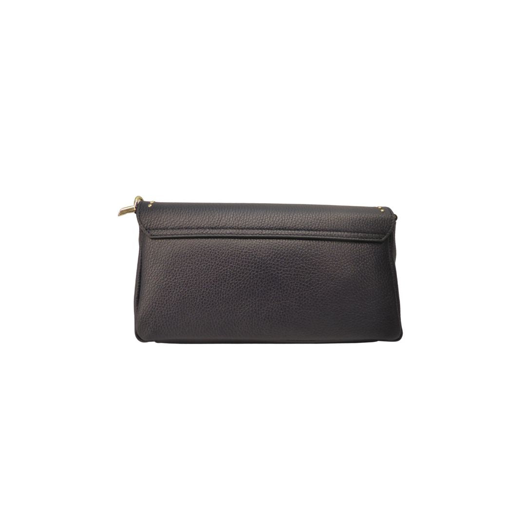 Rückseite Elegante Baguettetasche Clutch Dollaroleder