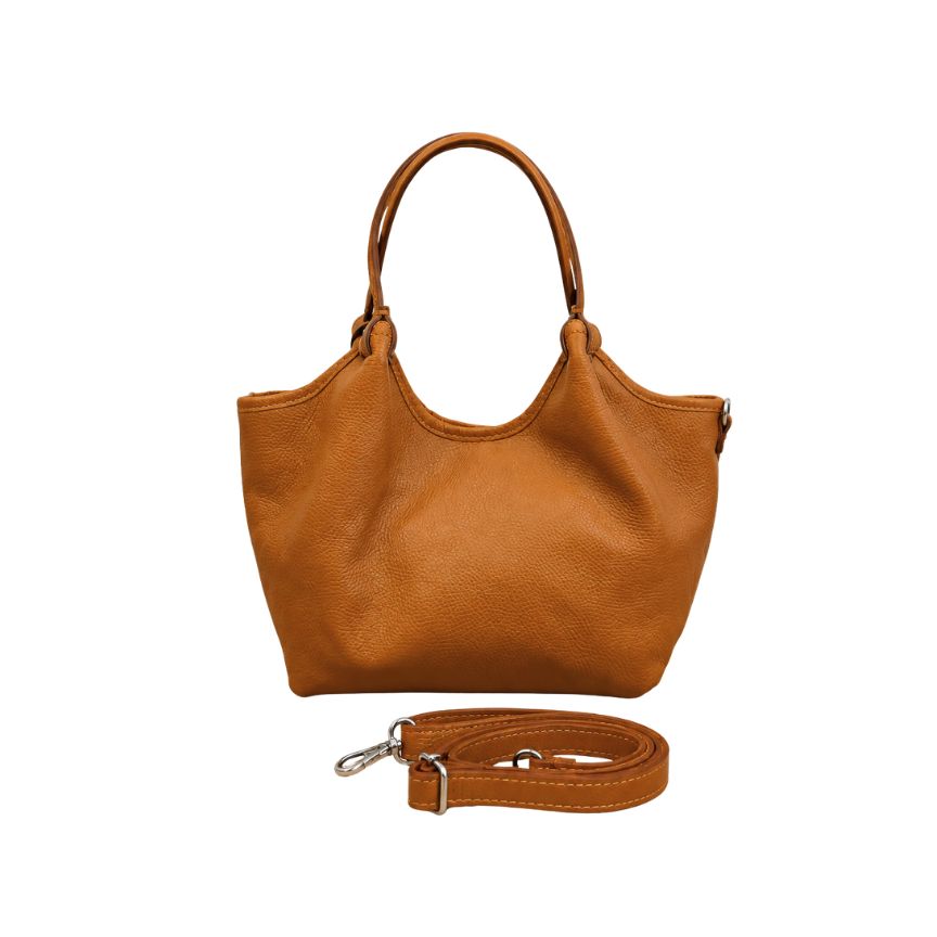 "Eva" - Stilvolle Damen Henkeltasche aus Leder für jeden Tag
