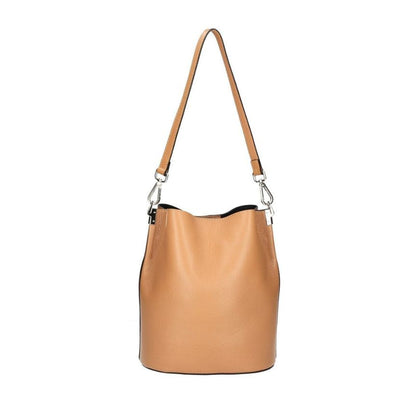 Mittelgroße, Echtleder Eimertasche - Elegante Shopper-Tasche