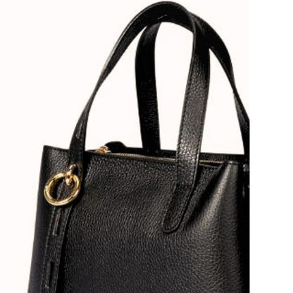 Elegante mittelgroße Italienische Leder-Umhängetasche - stilvoll und vielseitig