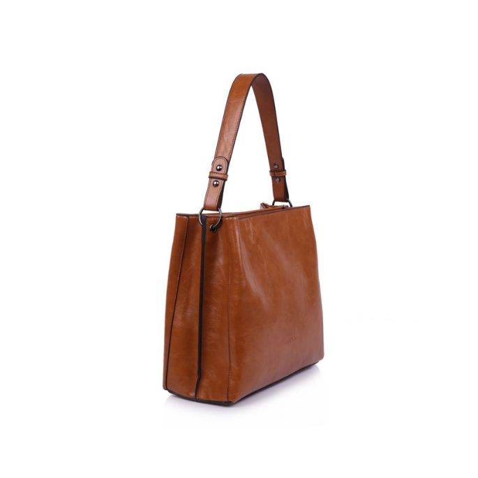 Seitenansicht Damen Tasche Vintage Charme Zwei Fächer