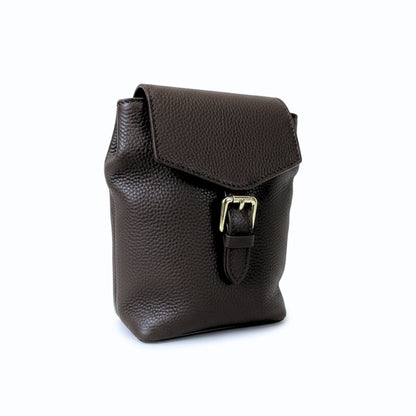 Minimalistischer Lederrucksack in schlichtem Design
