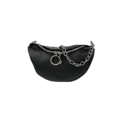 Stylisch Crossbodybag aus Dollaroleder mit Silber Details
