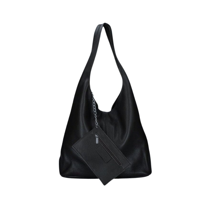 Damen Shoppertasche mit Münzentasche - schlichte, edle & geräumige Schultertasche