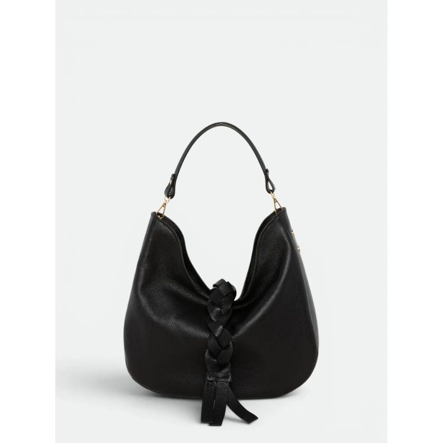 Elegante Lederhandtasche "Janice" - Handgefertigte Henkeltasche mit Flechtdetails